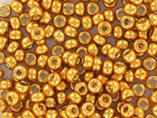 10g Miyuki seed beads duracoat galvanized yellow gold size 8/0 4203, beads from japan, round rocailles, high quality beads, big gold beads