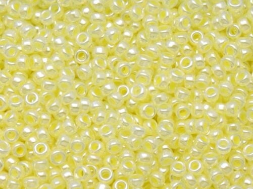 10g Miyuki seed beads 11/0, ceylon lemon ice 514, japanese beads high quality, color yellow beads, size 2mm, pastel color rocailles