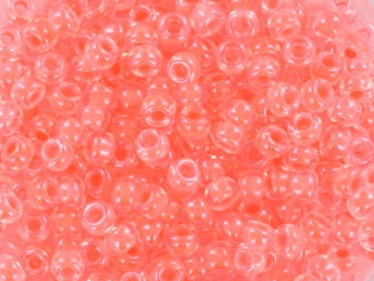 10g Miyuki seed beads 8/0, luminous flamingo 1122, japanese beads high quality, pink beads, size 8 3mm, shiny rocailles luster