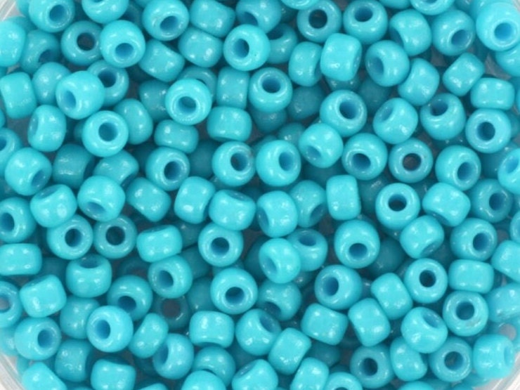 10g Miyuki seed beads 8/0, duracoat opaque underwater blue 4480, japanese beads, color blue beads, size 3mm, rocailles, Miyuki turquoise