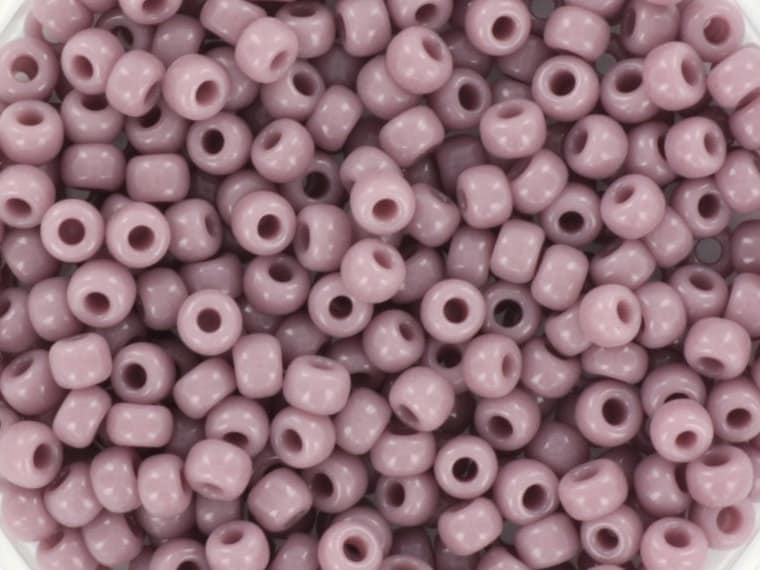 10g Miyuki seed beads 8/0, opaque mauve 410, japanese beads, purple beads, 3mm, Miyuki light violet, Miyuki purple beads, Miyuki Rocailles