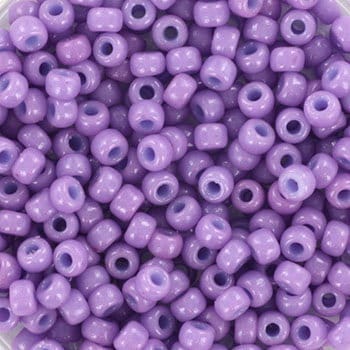 10g Miyuki seed beads 8/0, duracoat opaque crocus 4486, japanese beads high quality, color purple beads, size 3mm, violet rocailles