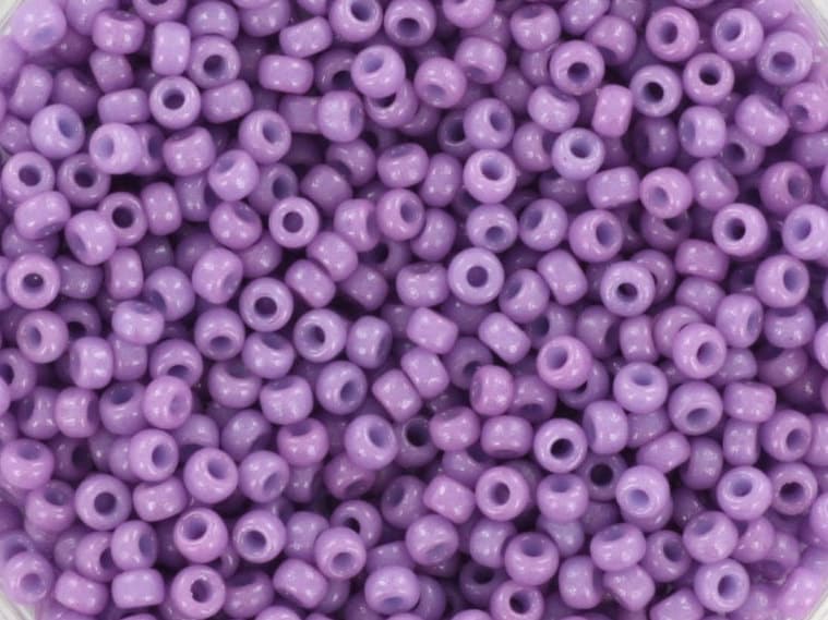 10g Miyuki seed beads 11/0, duracoat opaque crocus 4486, japanese beads high quality, color purple beads, size 2mm, violet rocailles