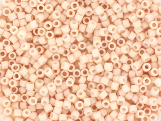 Miyuki Delica beads opaque matte blush, 5g 11/0 DB0354, cylindrical beads, 1.6mm beads, light pink Miyuki, color DB 354, DB 0354, DB354