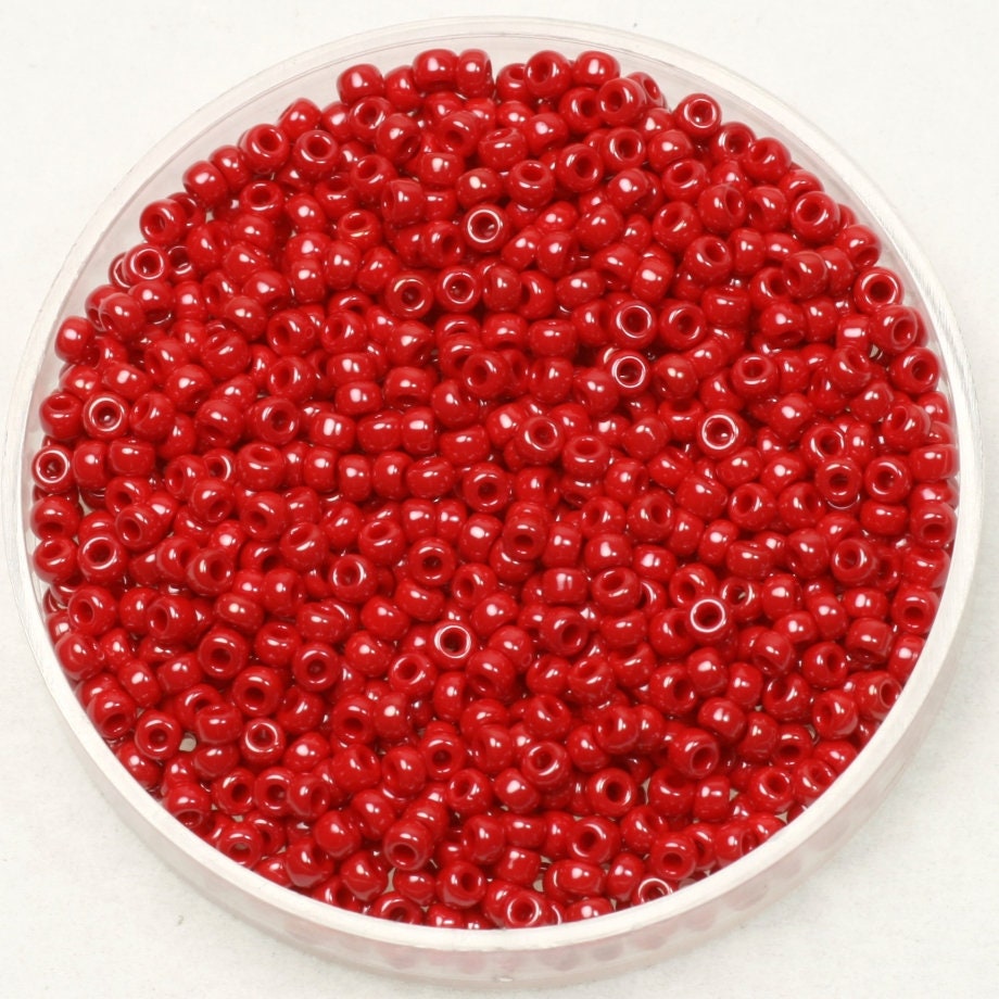 10g Miyuki seed beads 11/0, opaque luster red 426, RR426 RR0426 0426 japanese beads, color red beads, size 2mm, Miyuki luster red rocailles