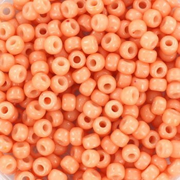 10g Miyuki seed beads 8/0, duracoat opaque tea rose 4461, japanese beads, soft pink, round rocailles, size 8/0 3mm, rose beads, light pink