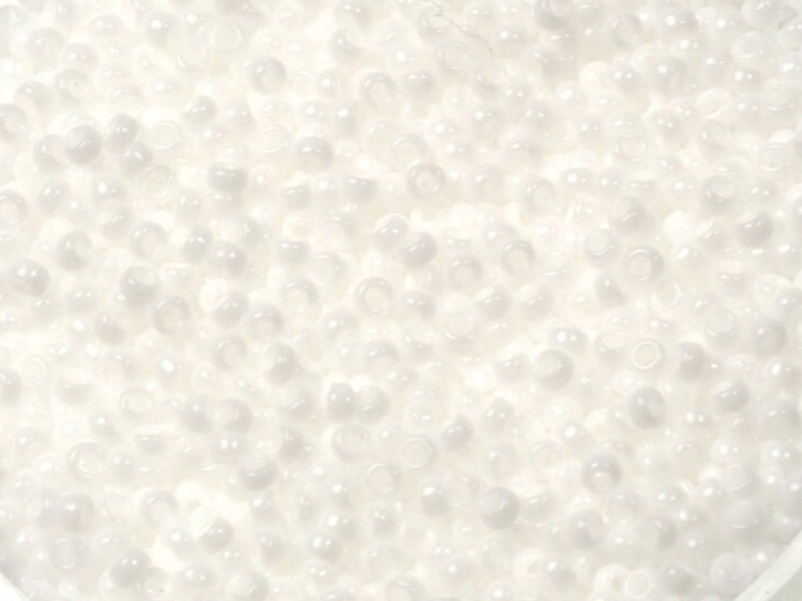 10g Miyuki seed beads 15/0, opaque white 402, japanese beads, white beads, size 15 seed beads, tiny beads, Miyuki round beads color 402