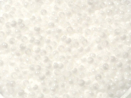 10g Miyuki seed beads 15/0, opaque white 402, japanese beads, white beads, size 15 seed beads, tiny beads, Miyuki round beads color 402