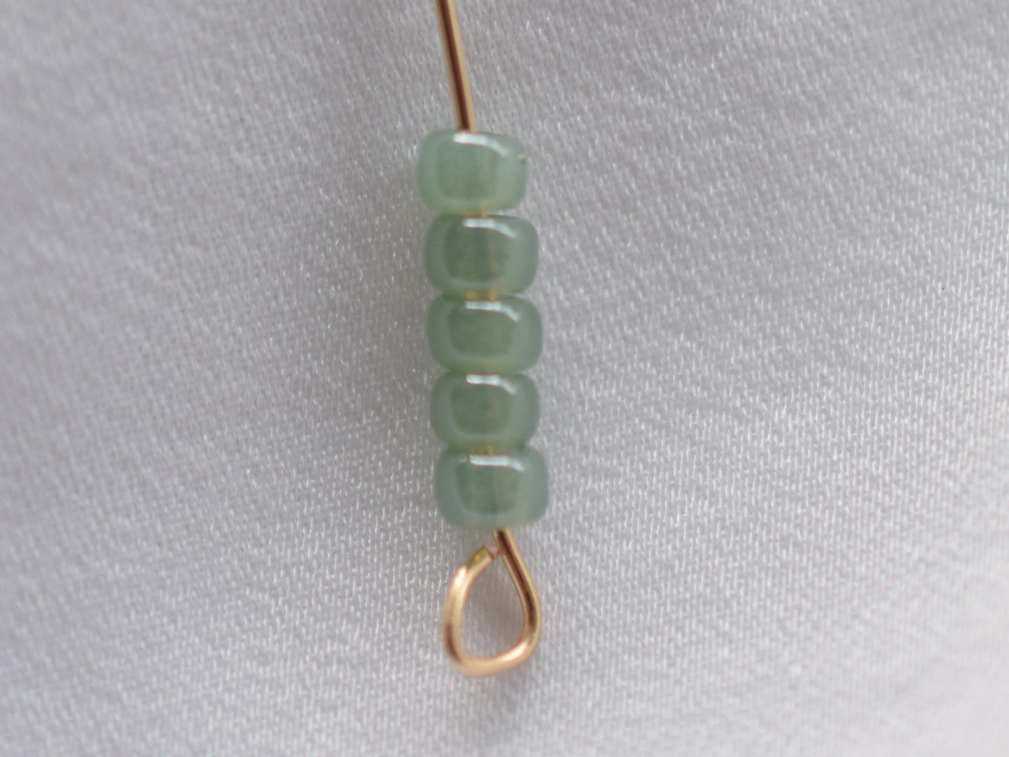 10g Miyuki seed beads 8/0, ceylon translucent sage 2375, japanese beads, transparent green rocailles, size 3mm, Miyuki sage green