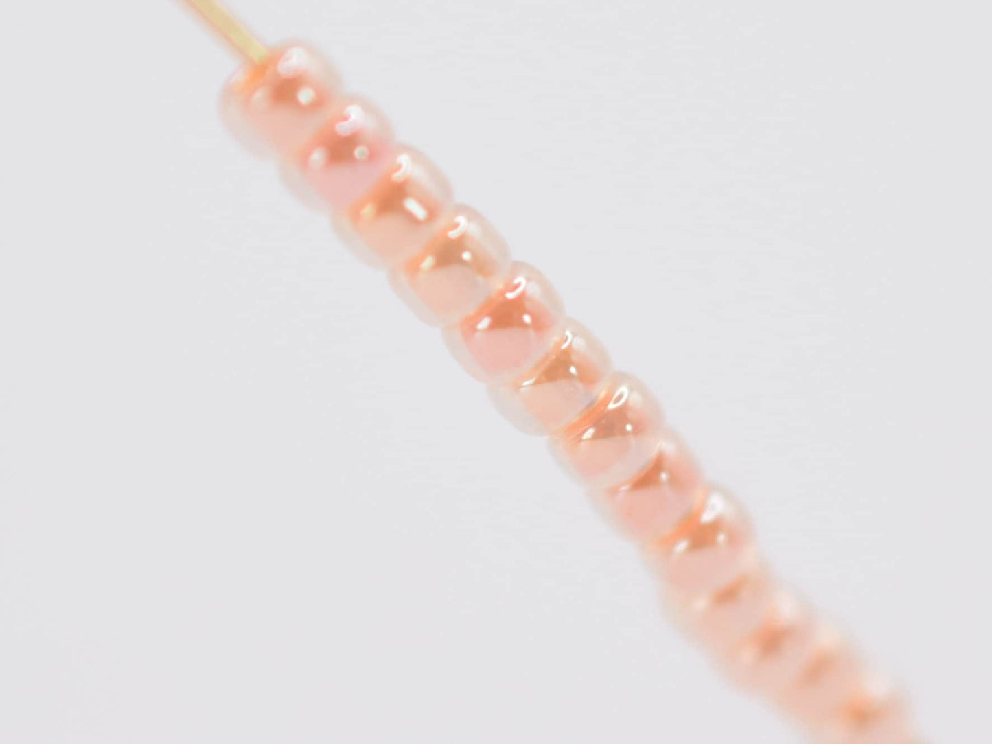 10g Miyuki seed beads 11/0, ceylon tea rose 543, japanese beads high quality, light pink beads, size 11 2mm, shiny rocailles luster