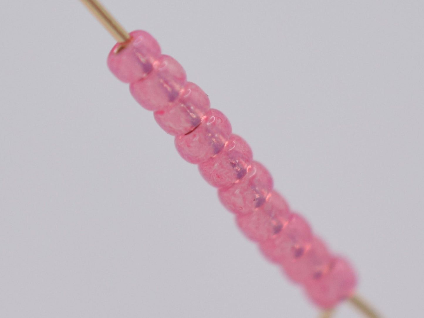 10g Miyuki seed beads 11/0, silverlined alabaster dyed rose 556, japanese beads, transparent pink rocailles, size 2mm, Miyuki pink beads