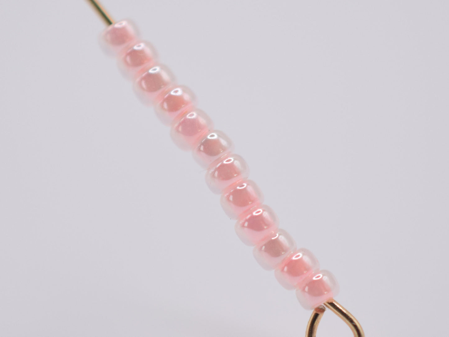 10g Miyuki seed beads 11/0, ceylon baby pink 517, japanese beads high quality, light pink beads, size 11 2mm, shiny rocailles luster