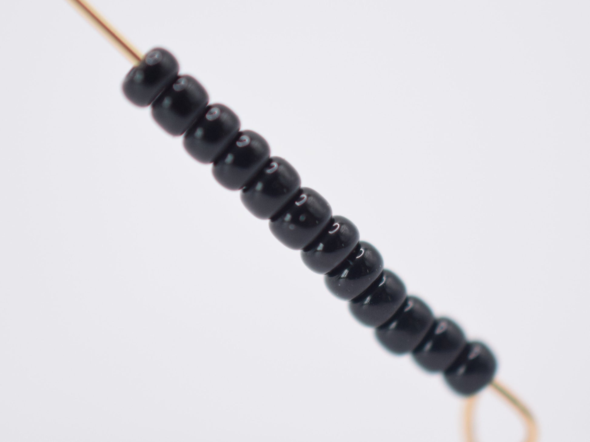 10g Miyuki seed beads 11/0, opaque black 401, japanese beads, color black beads, size 2mm, Miyuki RR401 RR0401, black round rocailles