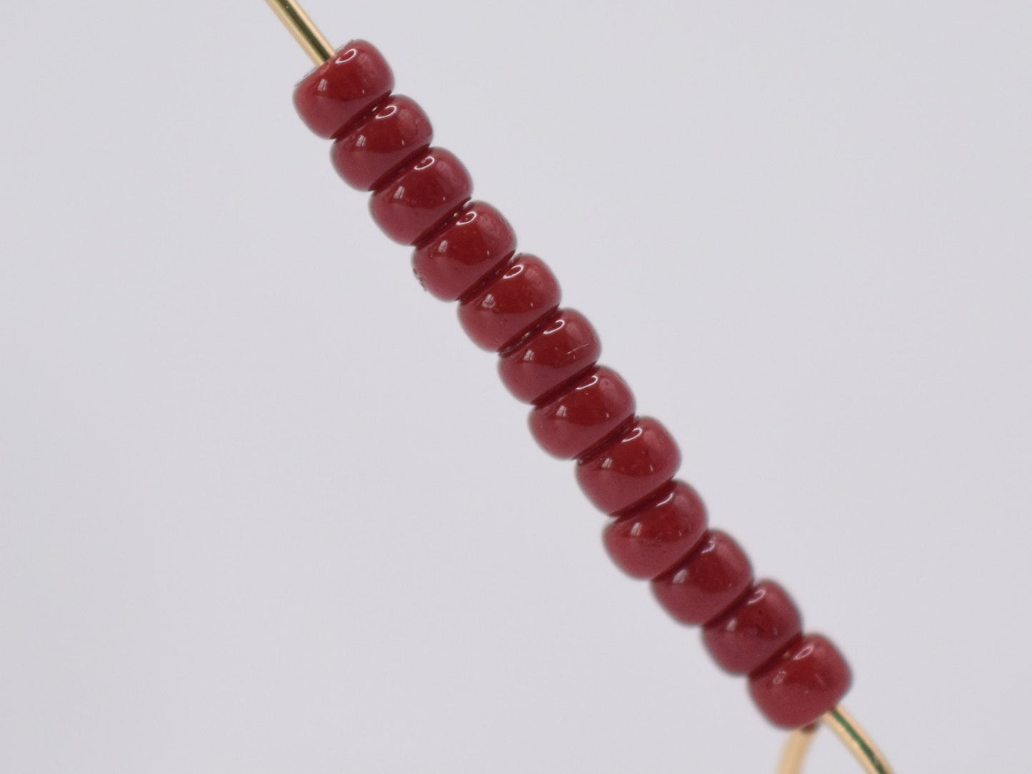 Miyuki seed beads 11/0, Duracoat opaque jujube red 4469, 10g japanese beads, dark red glass beads, size 2mm, round rocailles, red brown