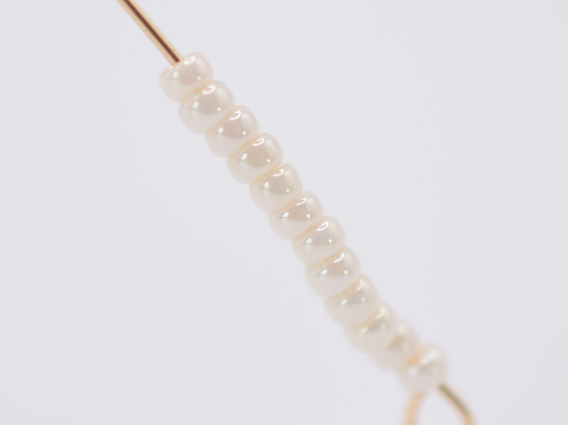 10g Miyuki seed beads 11/0, ceylon cream 594, japanese beads, cream beads, size 2mm, off white seed beads, Cream Miyuki rocailles, beige