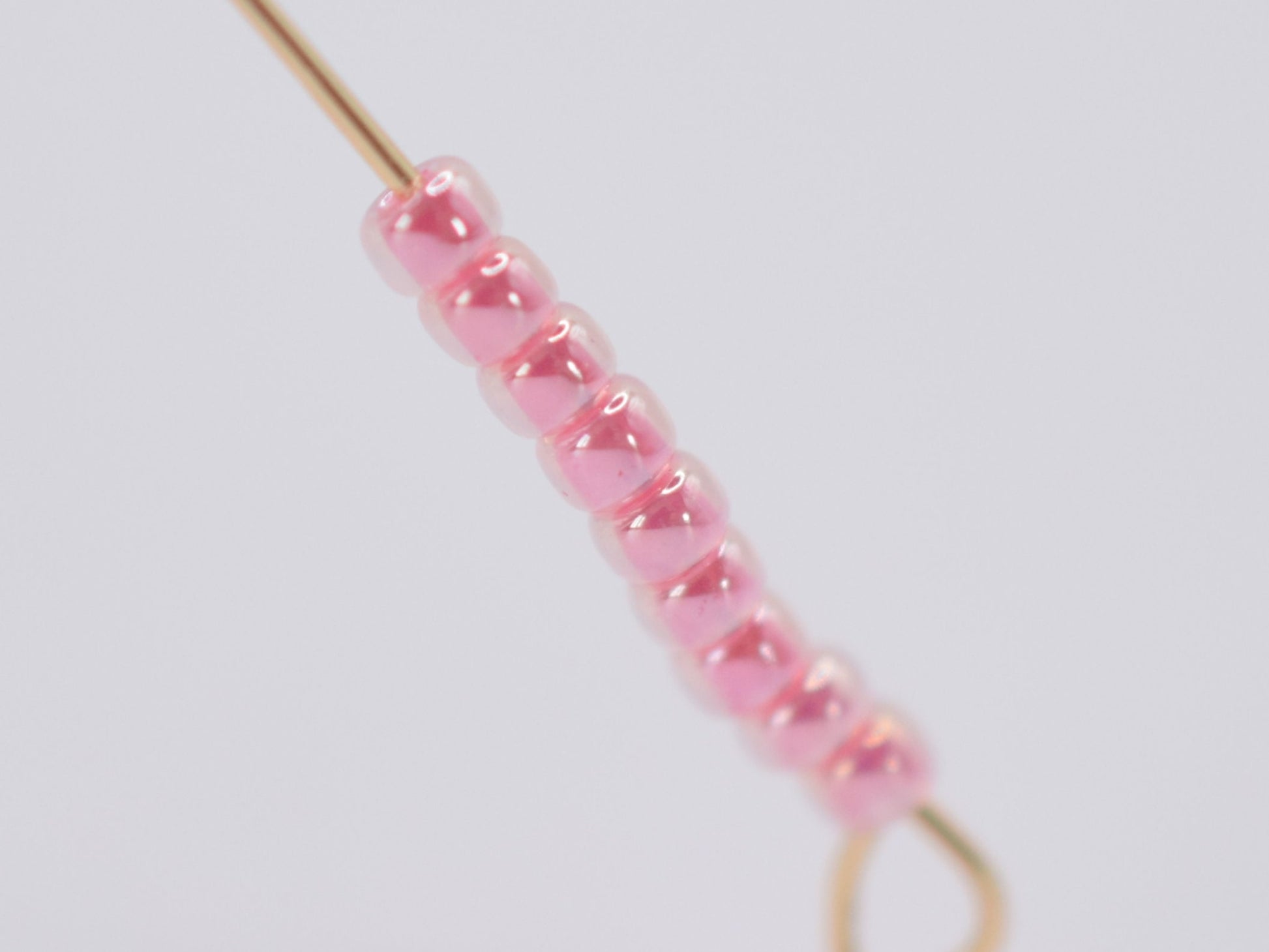 10g Miyuki seed beads 11/0, ceylon carnation pink 535, japanese beads high quality, size 2mm beads, pastel color rocailles, luster