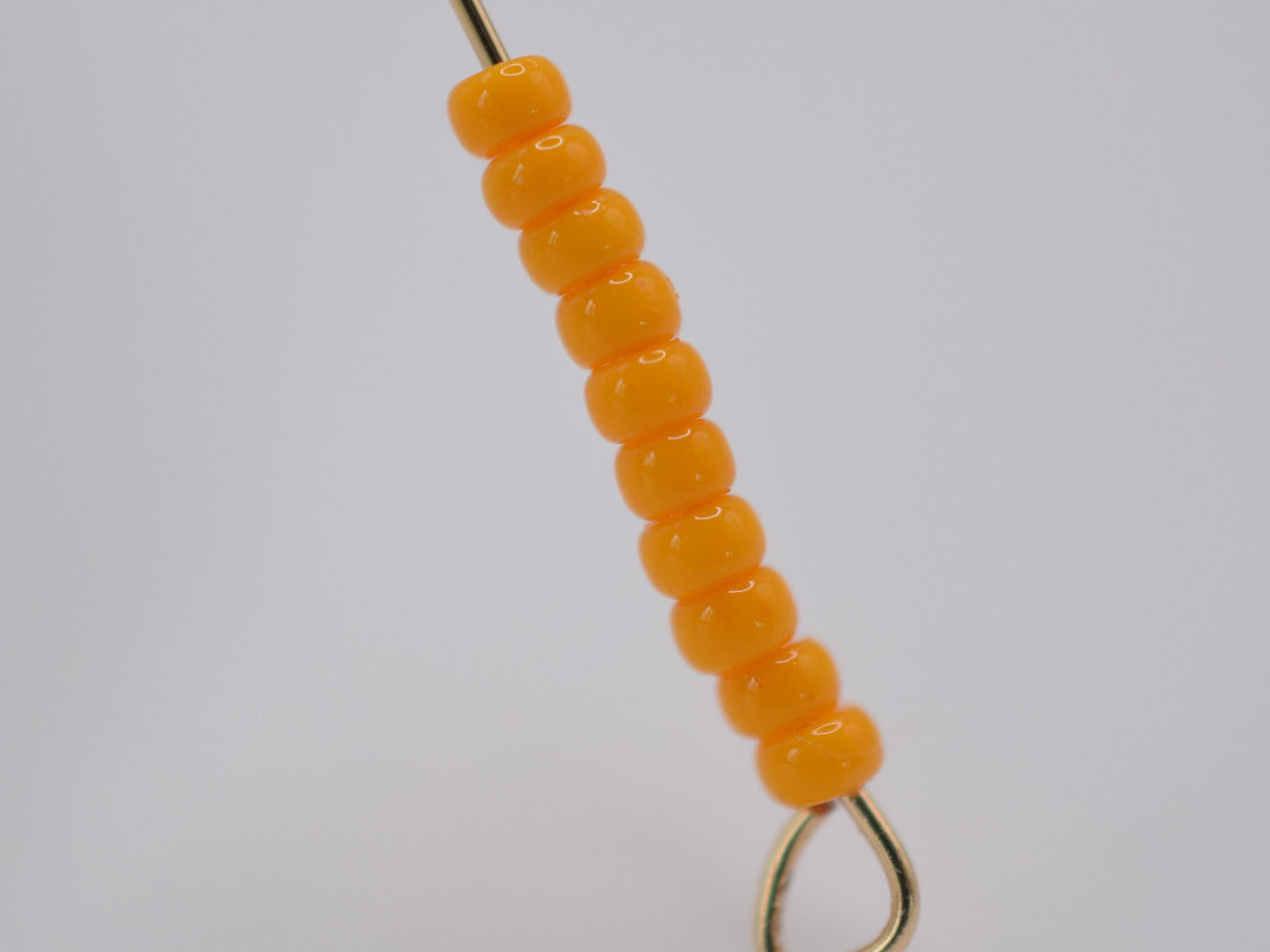 Miyuki seed beads 11/0, duracoat opaque light squash 4453, 10g japanese beads, orange glass beads, size 2mm, bright rocailles, orange beads