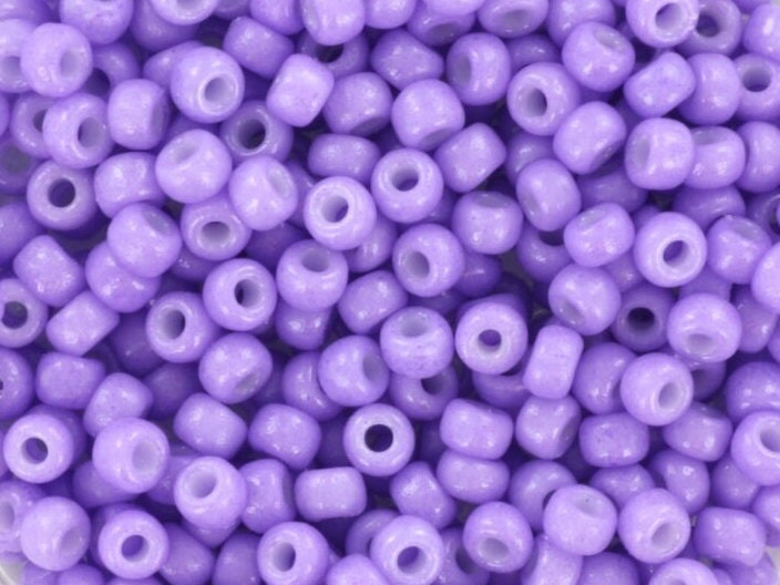 10g Miyuki seed beads 8/0, duracoat opaque columbine purple 4488, japanese beads, purple beads, size 3mm, violet round rocailles