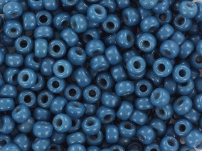 10g Miyuki seed beads 8/0, duracoat opaque juniper berry 4485, japanese beads, dark blue beads, size 3mm rocailles, DIY jewelry supplies