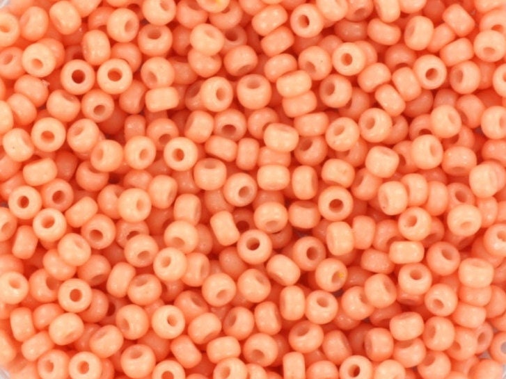 Miyuki seed beads 11/0, duracoat opaque tea rose 4461 10g, japanese beads, 2mm light pink beads, pink round rocailles