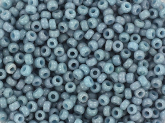 Miyuki seed beads 11/0, duracoat opaque moody blue 4479 10g, japanese beads, 2mm grey blue beads, blue glass beads