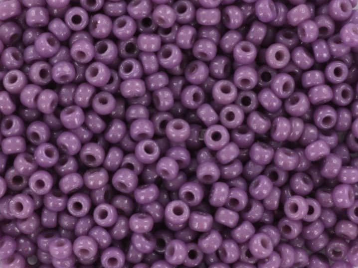 Miyuki seed beads 11/0, duracoat opaque dark orchid 4489, japanese beads, dark purple rocailles, size 11 2mm, Miyuki indigo beads