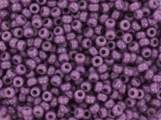 Miyuki seed beads 11/0, duracoat opaque dark orchid 4489, japanese beads, dark purple rocailles, size 11 2mm, Miyuki indigo beads