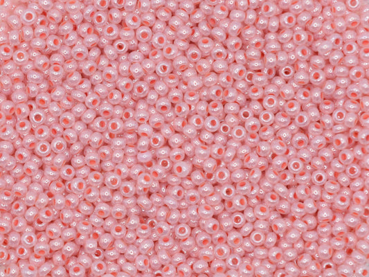 Preciosa Ornela 10/0 ceylon salmon pink 37389 20g, light pink seed beads, bohemian beads, glossy pink beads, luster pink beads