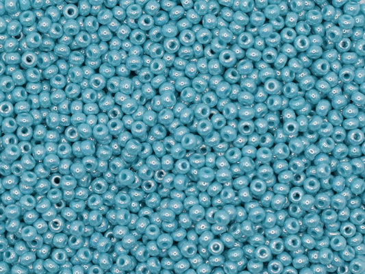 Preciosa Ornela 10/0 turquoise sfinx 68030 20g, turquoise blue seed beads, bohemian beads, glossy blue beads, luster blue beads