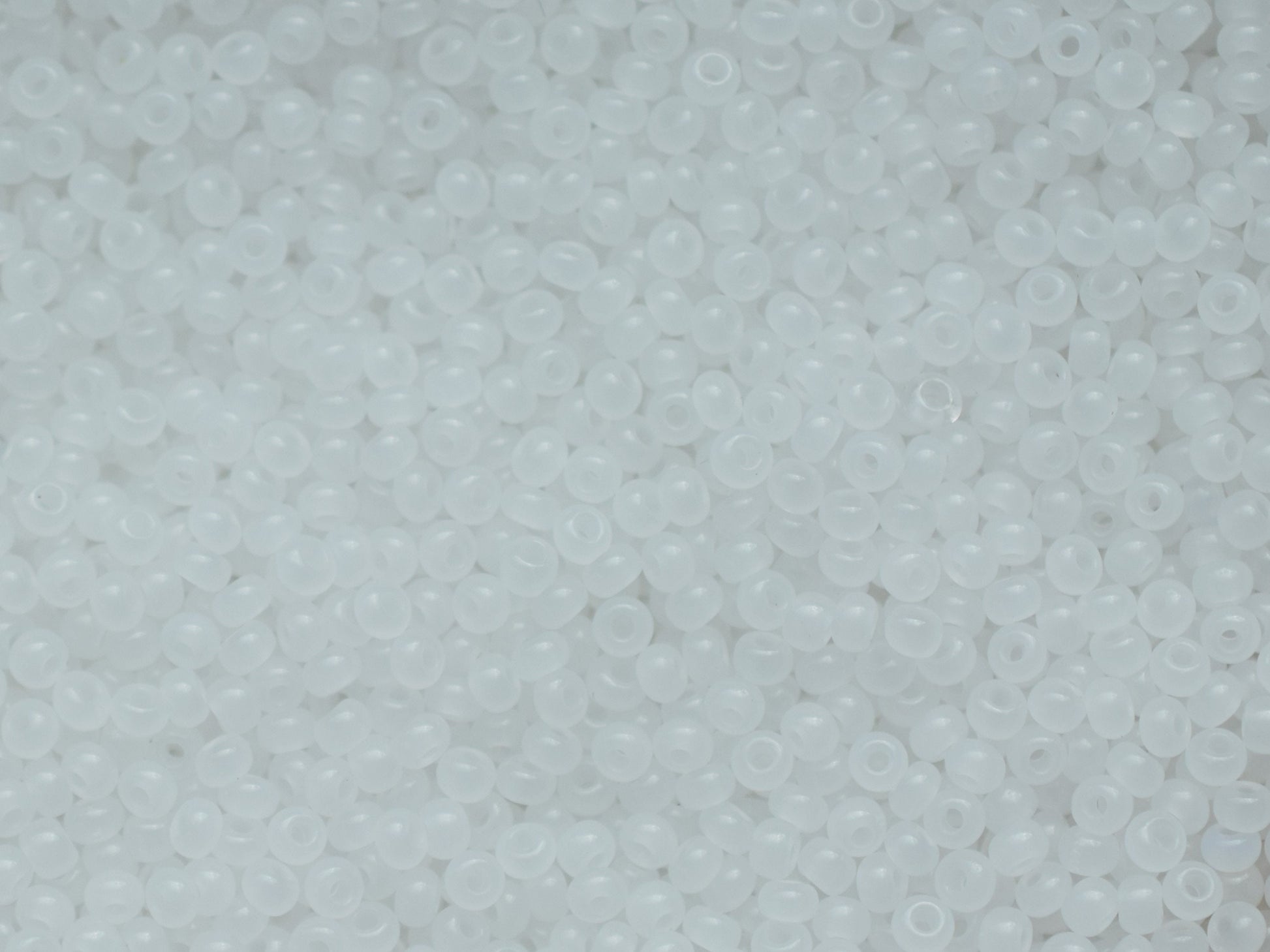 Preciosa Ornela 10/0 alabaster white 02090, 20g milky white seed beads, bohemian beads, translucent white