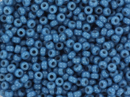 Miyuki seed beads 11/0, duracoat opaque juniper berry 4485 10g, japanese beads, dark blue rocailles, size 11 2mm, Miyuki blue beads