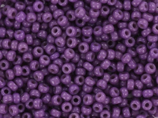 Miyuki seed beads 11/0, duracoat opaque anemone 4490 10g, japanese beads, dark purple rocailles, size 11 2mm, Miyuki indigo, dark violet