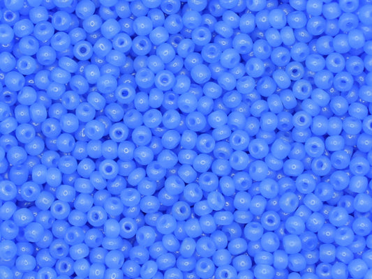 Preciosa Ornela 9/0 alabaster blue 32010 20g, lilac blue seed beads, bohemian beads, translucent blue beads