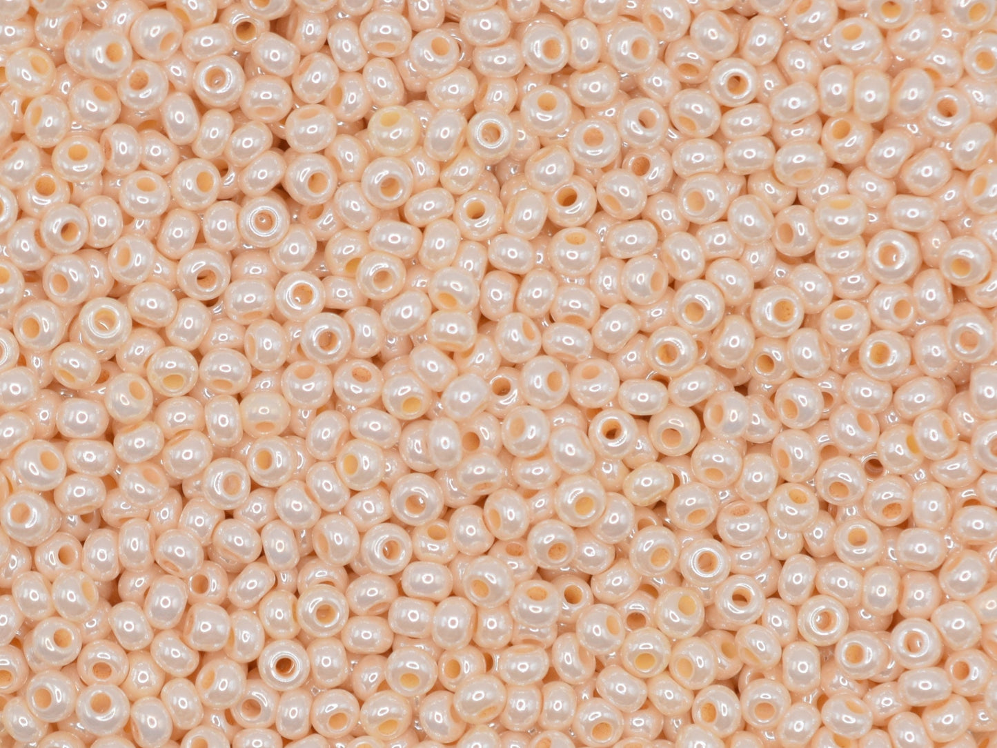 Preciosa Ornela 9/0 shell, beige luster 46112 20g, light yellow seed beads, bohemian beads, cream luster beads, beige seed beads