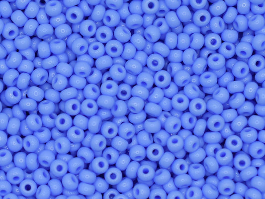 20g Preciosa Ornela opaque blue, light blue 33020 seed beads 8/0, bohemian beads, pastel blue beads, size 8 3mm, Bohemian glass