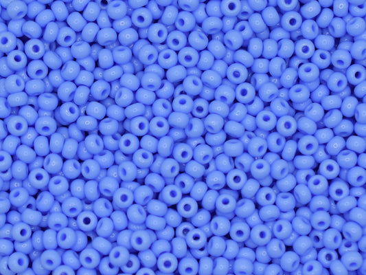 Preciosa Ornela 9/0 opaque blue 33020 20g, lilac blue seed beads, bohemian beads, light blue beads