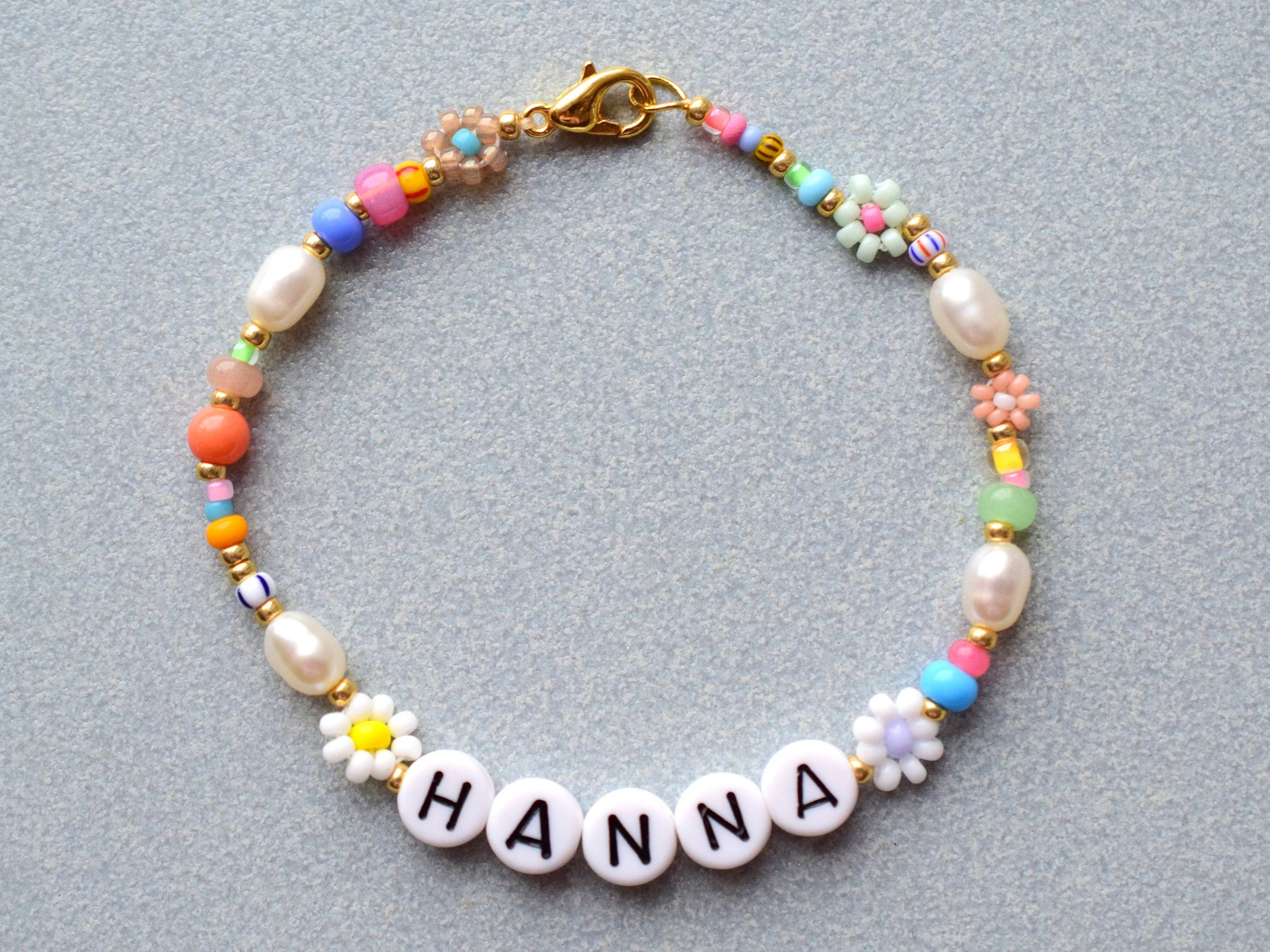 Name bracelet bead, personalized jewelry bracelet colorful, friendship bracelet for women, birthday gift for mum, Valentine bracelet gift