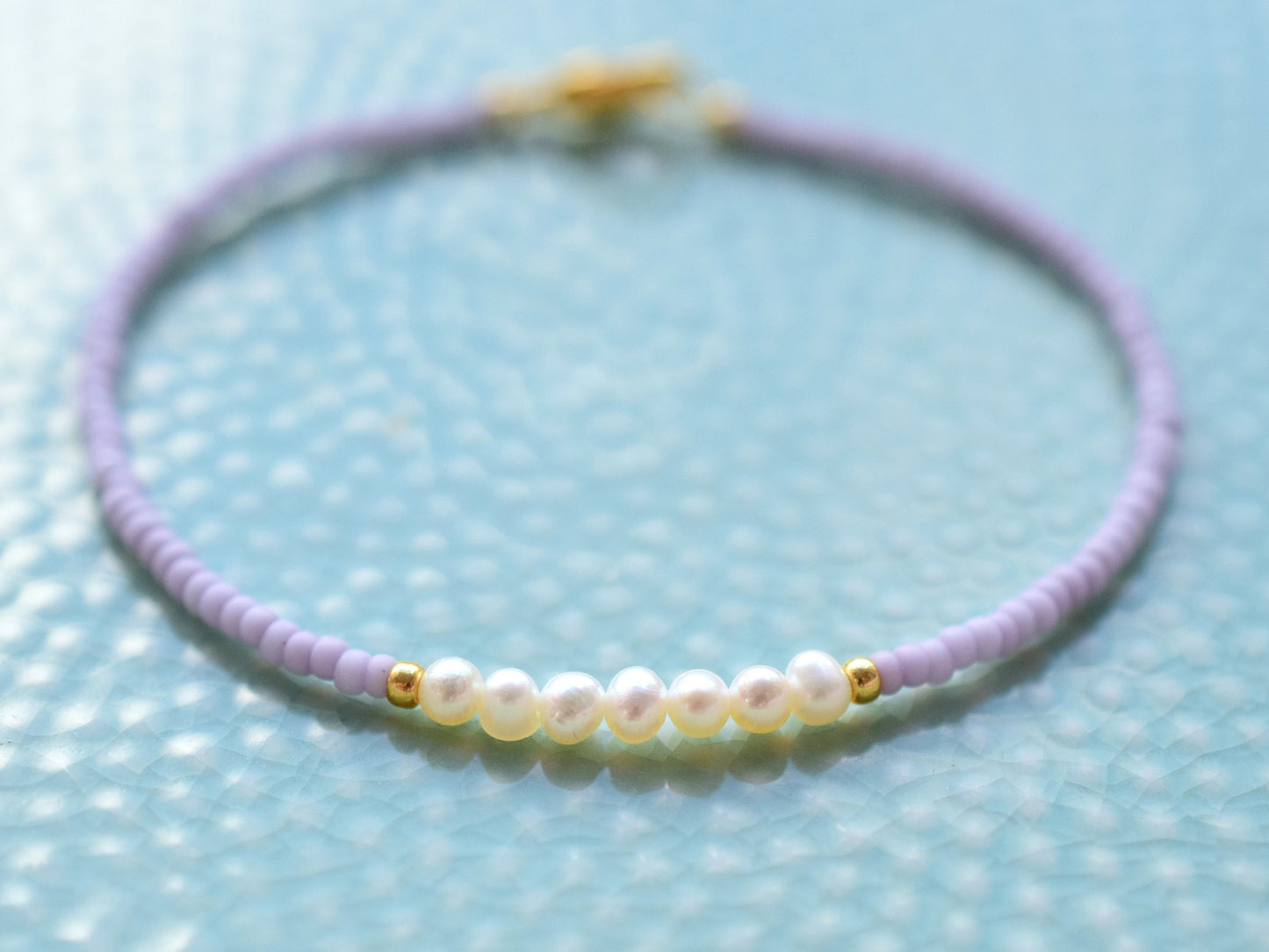 Freshwater pearl bracelet, Christmas gift for girlfriend, thin beaded bracelet pastel, bridesmaid gifts bracelet, small pearl bracelet