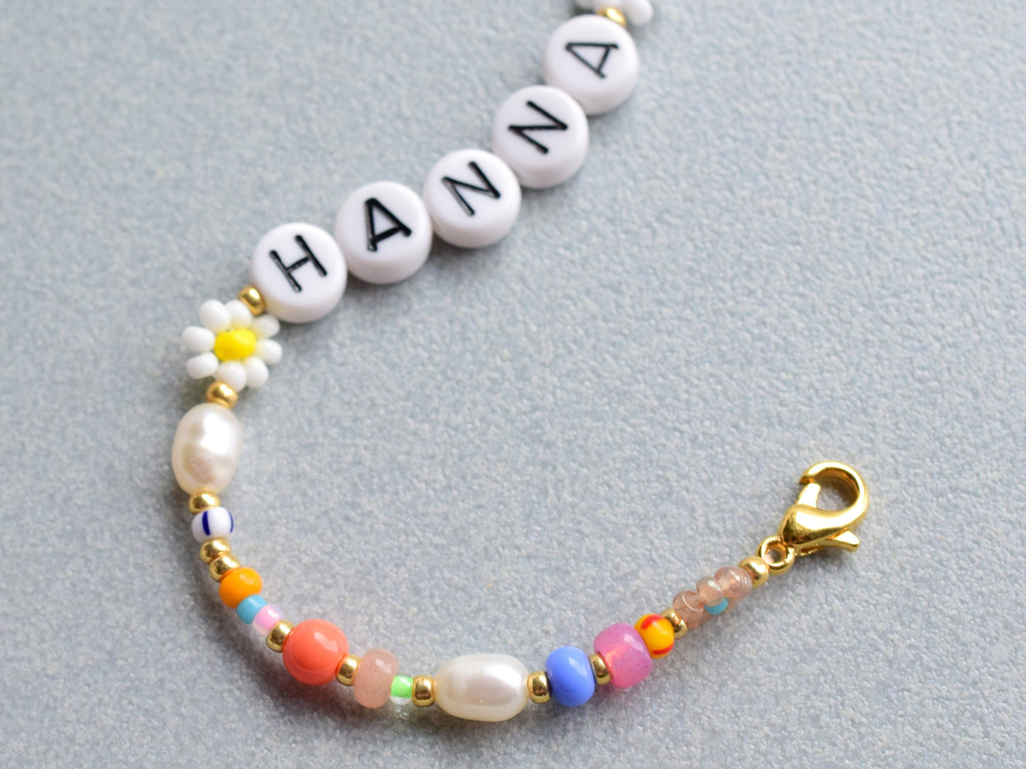 Name bracelet bead, personalized jewelry bracelet colorful, friendship bracelet for women, birthday gift for mum, Valentine bracelet gift