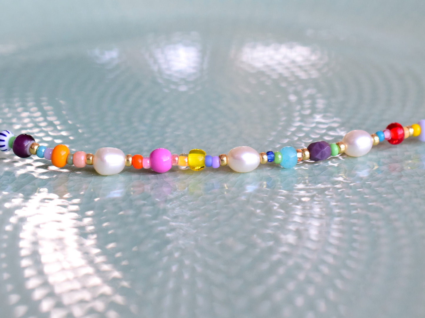 Colorful bracelet bead, freshwater pearl bracelet for women, Valentine bracelet gift, small gifts for girlfriend, gift girls