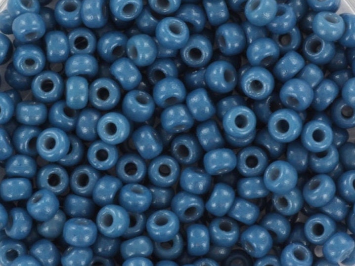 10g Miyuki seed beads 8/0, duracoat opaque juniper berry 4485, japanese beads, dark blue beads, size 3mm rocailles, DIY jewelry supplies