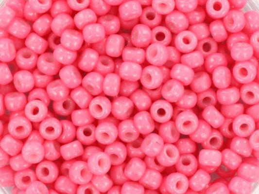 10g Miyuki seed beads 8/0, duracoat opaque carnation 4467, japanese beads, color pink beads, size 3mm, bright rocailles, Miyuki pink