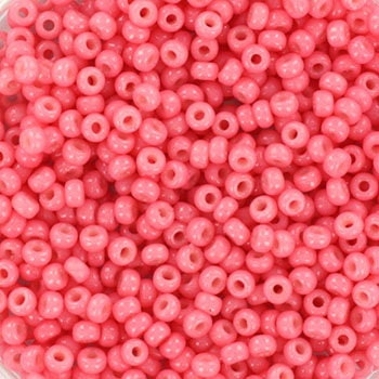 10g Miyuki seed beads 11/0, duracoat opaque guava 4465, japanese beads high quality, color pink rocailles, size 11 2mm