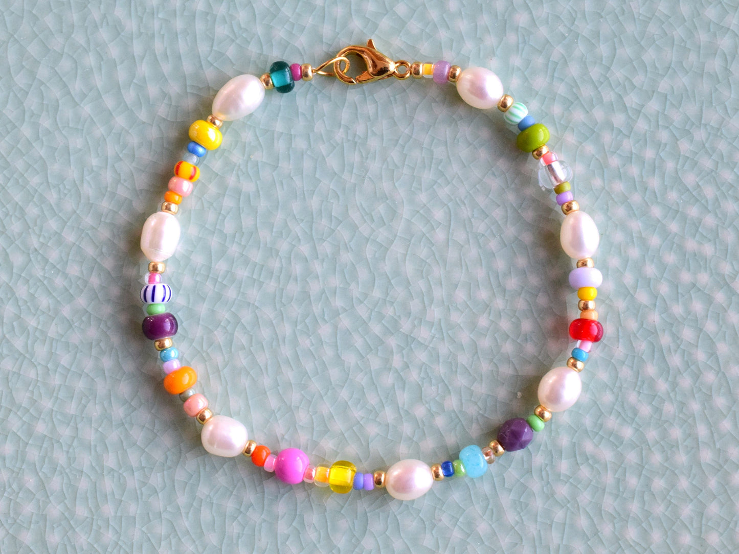 Colorful bracelet bead, freshwater pearl bracelet for women, Valentine bracelet gift, small gifts for girlfriend, gift girls