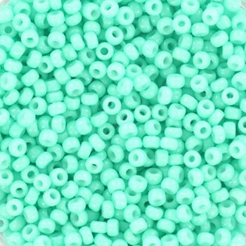 10g Miyuki seed beads 11/0, duracoat opaque catalina 4472, japanese beads, bright color green rocailles, size 2mm, Miyuki green beads