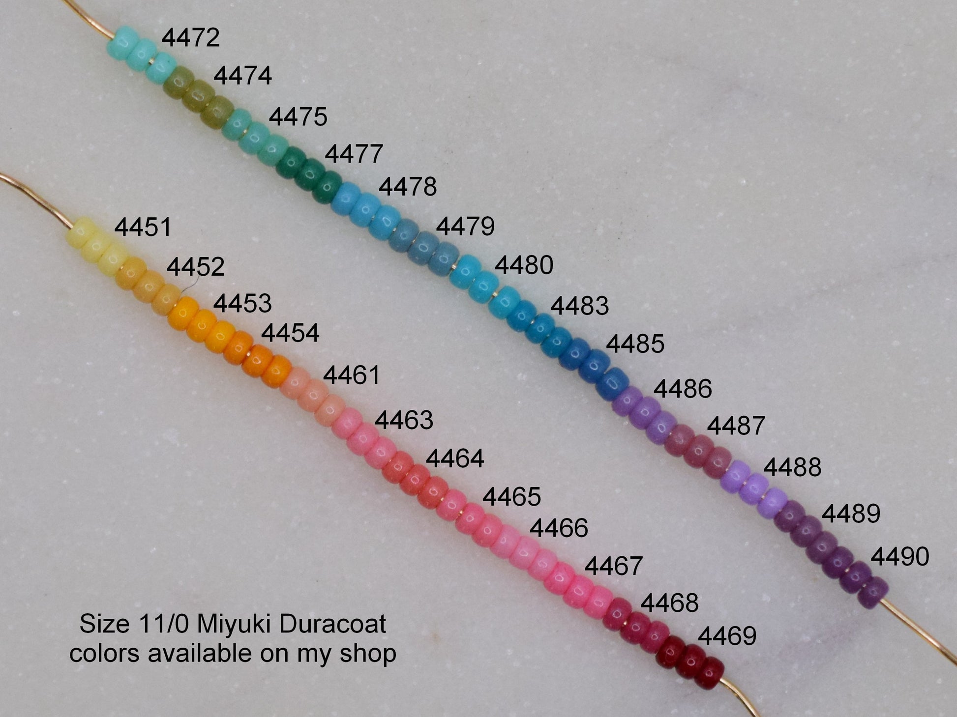 Miyuki seed beads 11/0, duracoat opaque bayberry 4482, japanese beads, 2mm blue beads, Miyuki glass beads