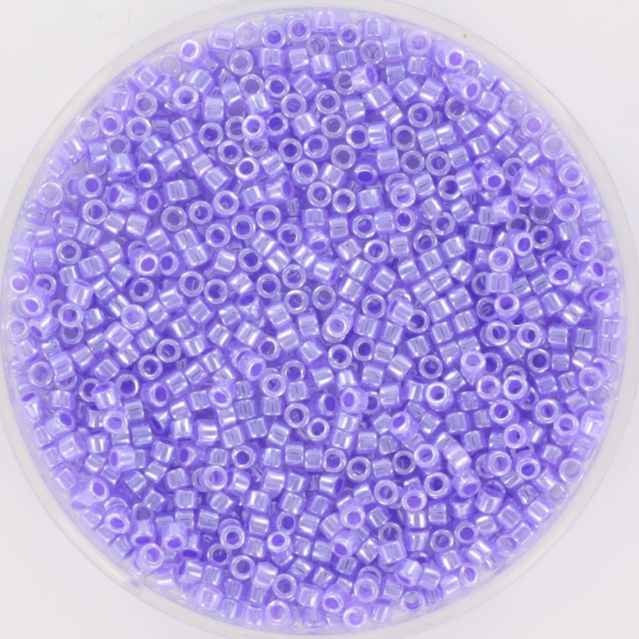 Miyuki Delica beads ceylon purple, 5g 11/0 DB249, cylindrical beads, 1.6mm beads, DB 249, Delica light purple, lilac Delica beads lavender