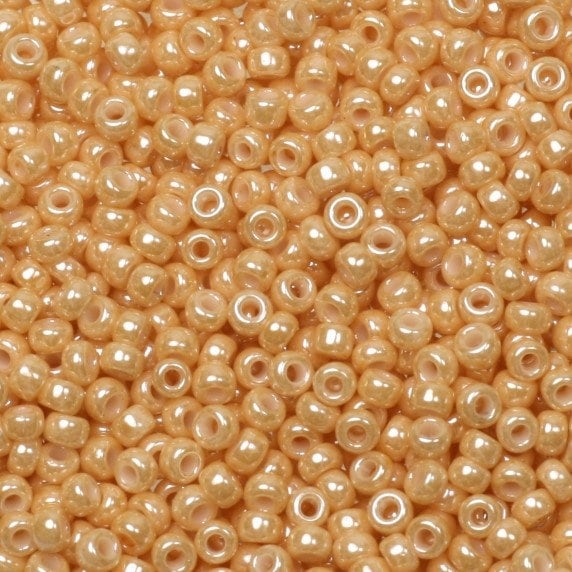 10g Miyuki seed beads 11/0, ceylon caramel 593, japanese beads, cream beads, size 2mm, light brown seed beads, Cream Miyuki rocailles, beige