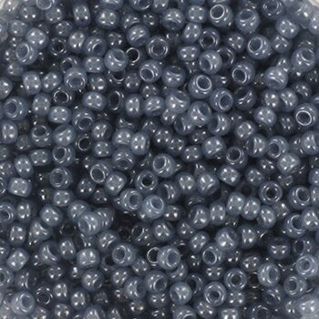 10g Miyuki seed beads 11/0, ceylon translucent slate 2378, japanese seed beads, transparent grey rocailles, size 2mm seed beads, grey blue