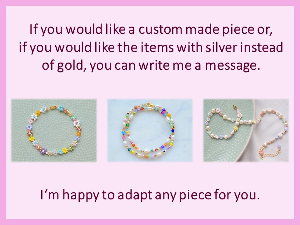 Colorful bead bracelet gold, daisy flower bracelet, friendship bracelet, birthday gift for best friend, Valentine bracelet gift